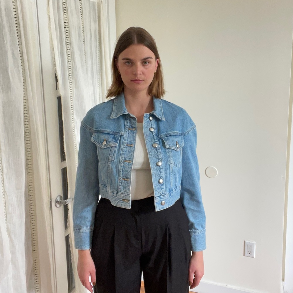 Cropped Denim Jacket from Ekhaus Latta